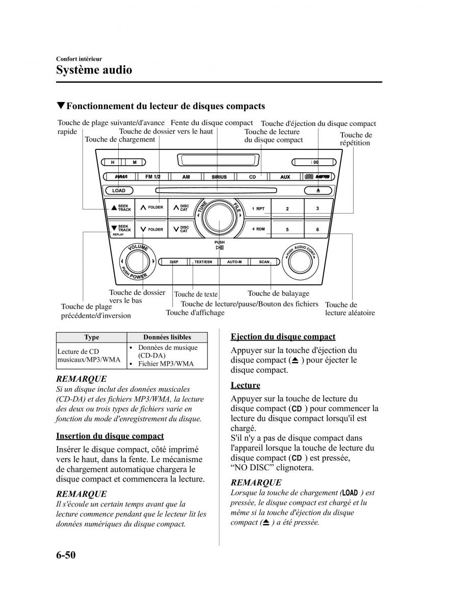 Mazda CX 7 manuel du proprietaire / page 315