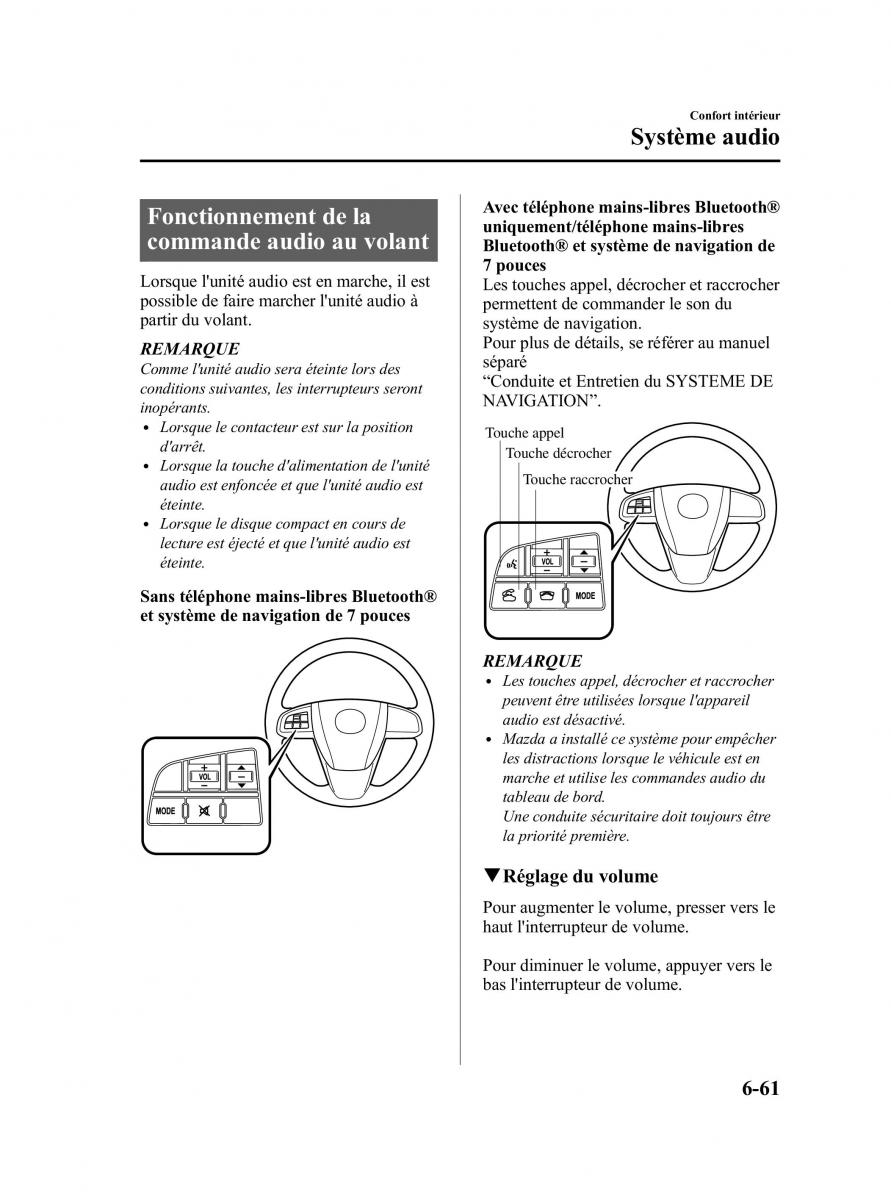 Mazda CX 7 manuel du proprietaire / page 326