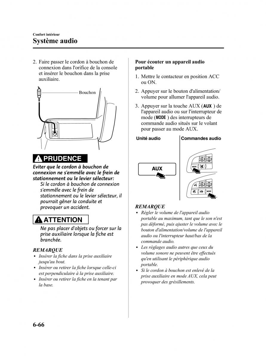 Mazda CX 7 manuel du proprietaire / page 331