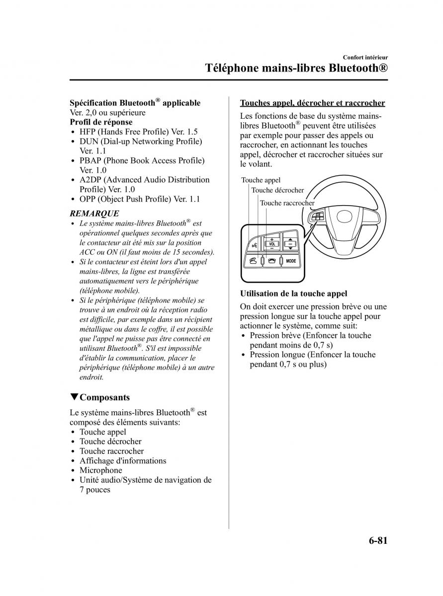 Mazda CX 7 manuel du proprietaire / page 346