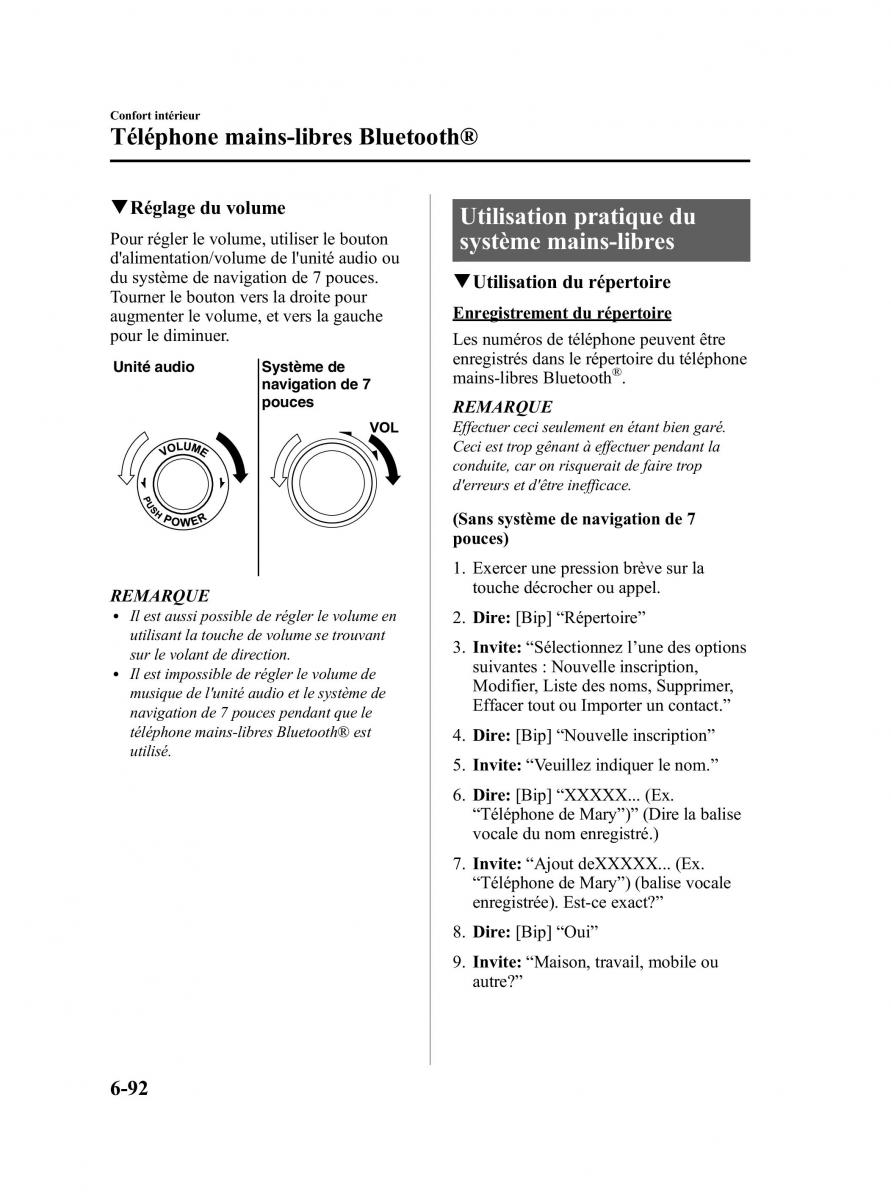 Mazda CX 7 manuel du proprietaire / page 357