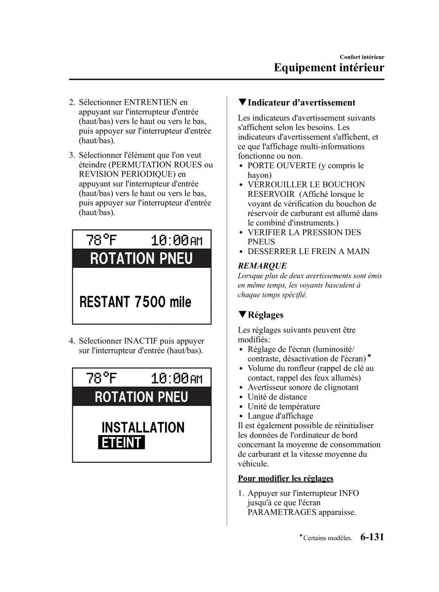 Mazda CX 7 manuel du proprietaire / page 396