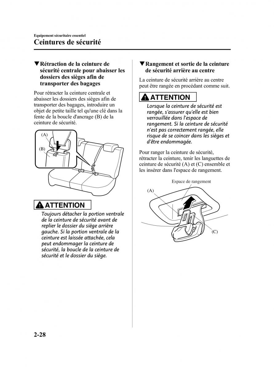 Mazda CX 7 manuel du proprietaire / page 41