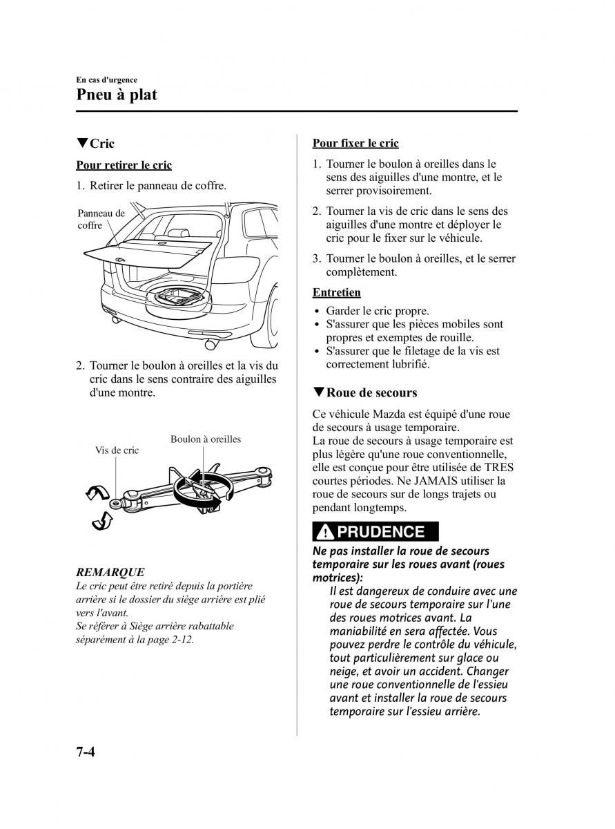 Mazda CX 7 manuel du proprietaire / page 413