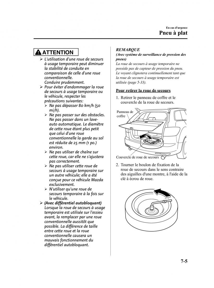 Mazda CX 7 manuel du proprietaire / page 414