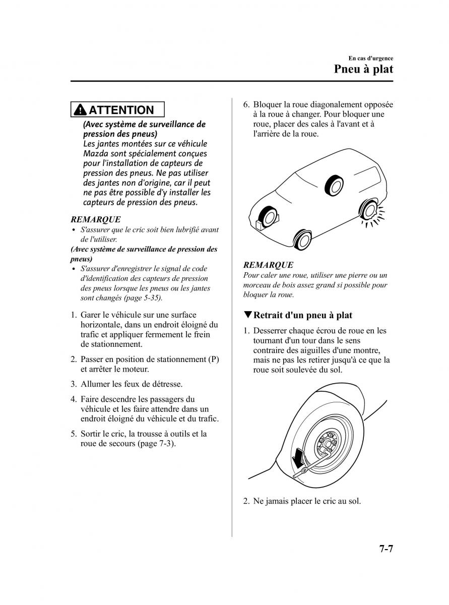 Mazda CX 7 manuel du proprietaire / page 416