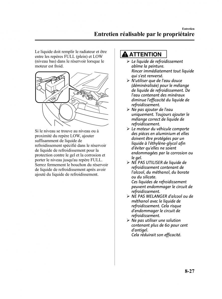 Mazda CX 7 manuel du proprietaire / page 462