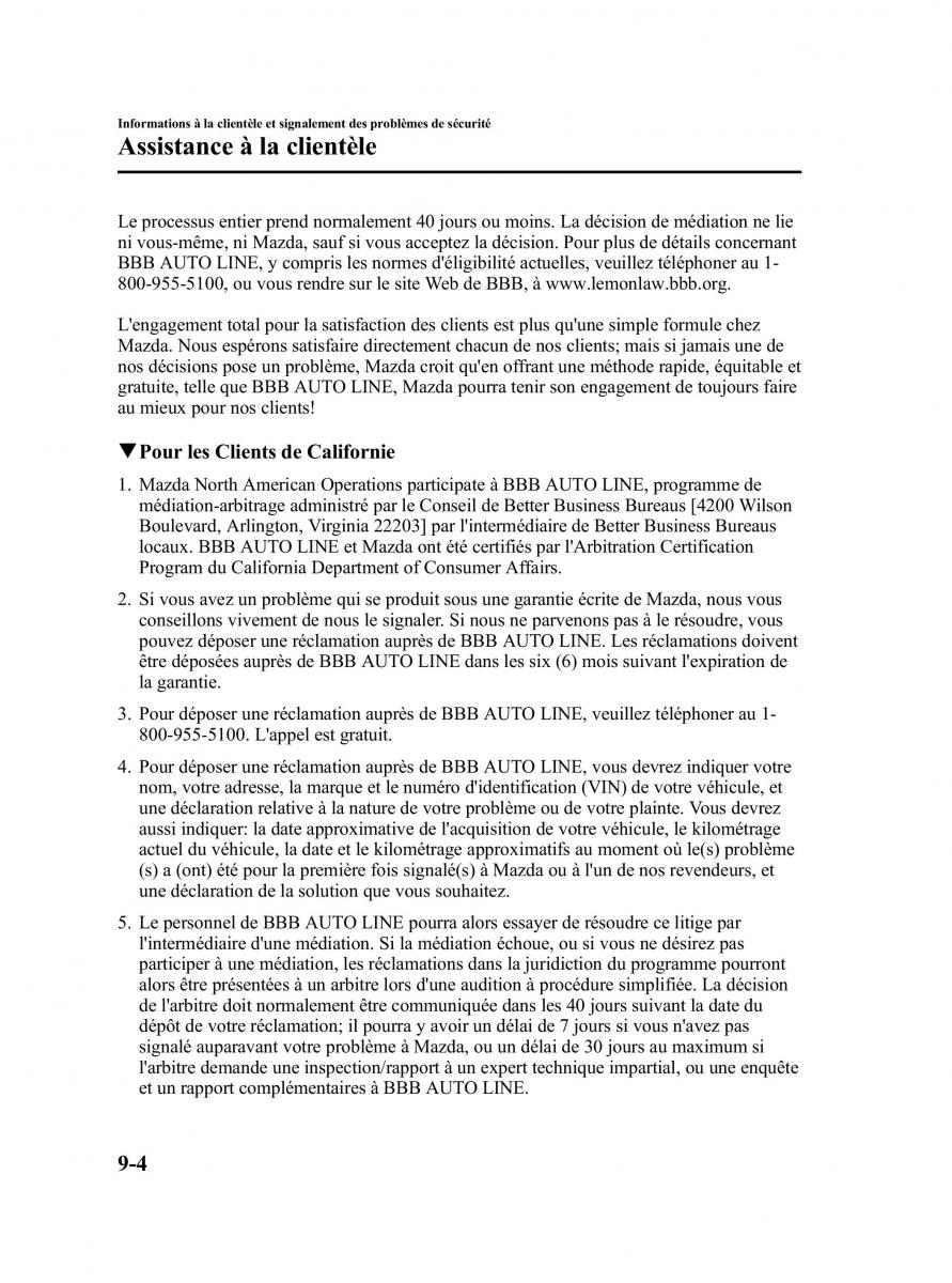 Mazda CX 7 manuel du proprietaire / page 513