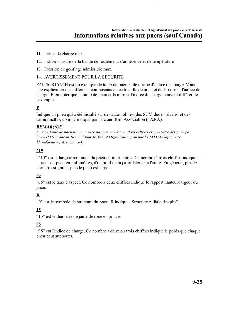 Mazda CX 7 manuel du proprietaire / page 534