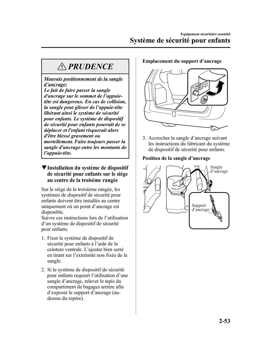 Mazda MPV II 2 LW manuel du proprietaire / page 65