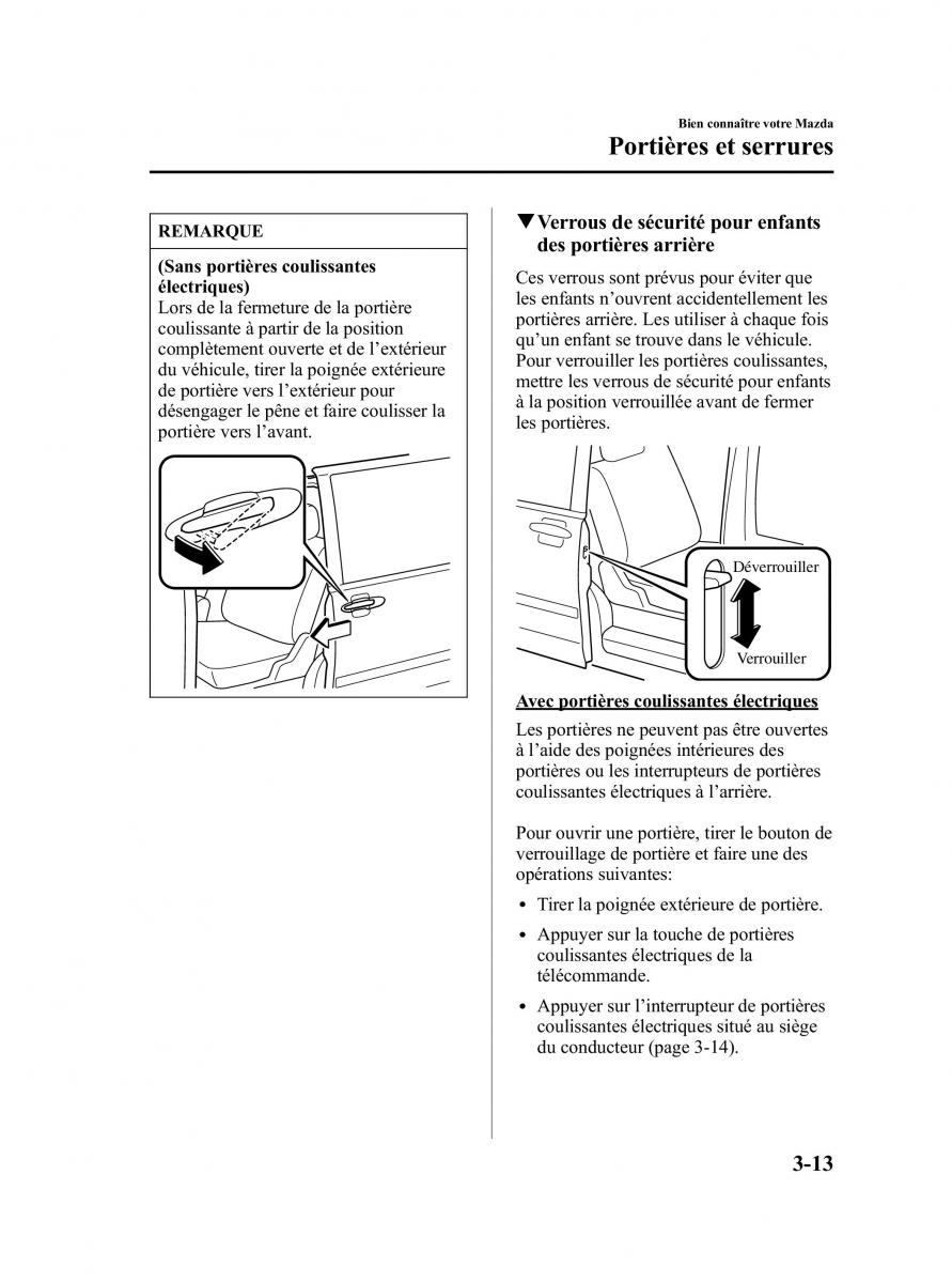 Mazda MPV II 2 LW manuel du proprietaire / page 107