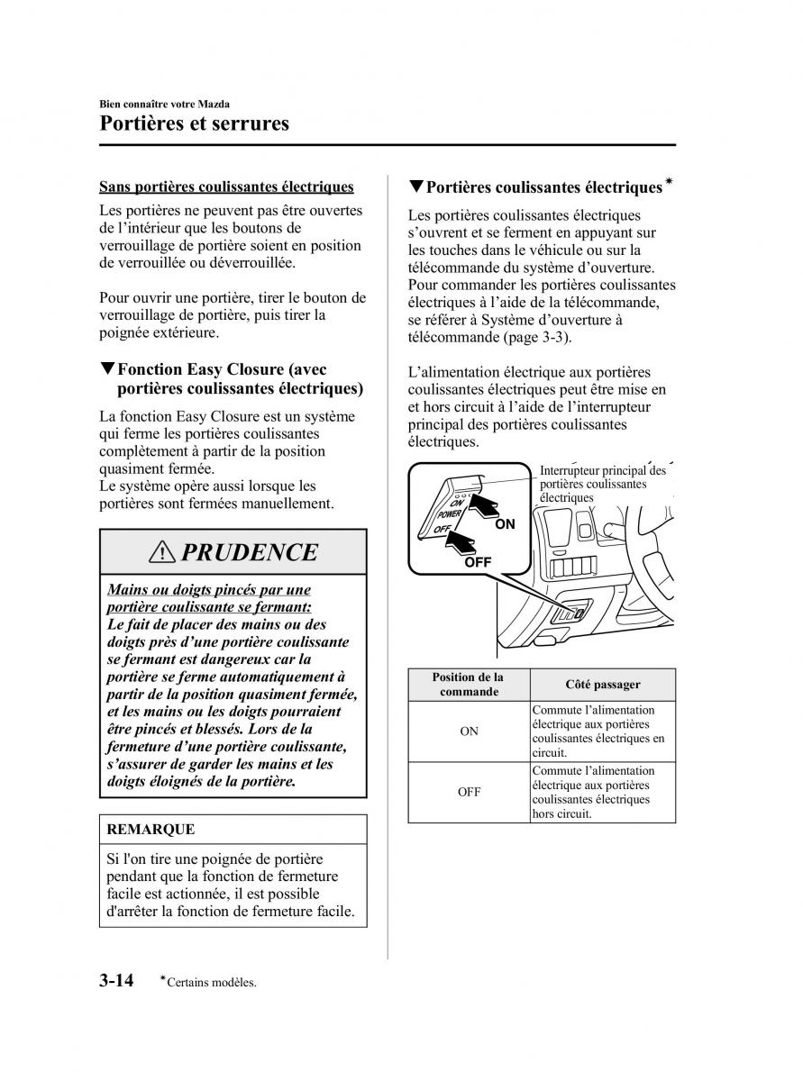 Mazda MPV II 2 LW manuel du proprietaire / page 108