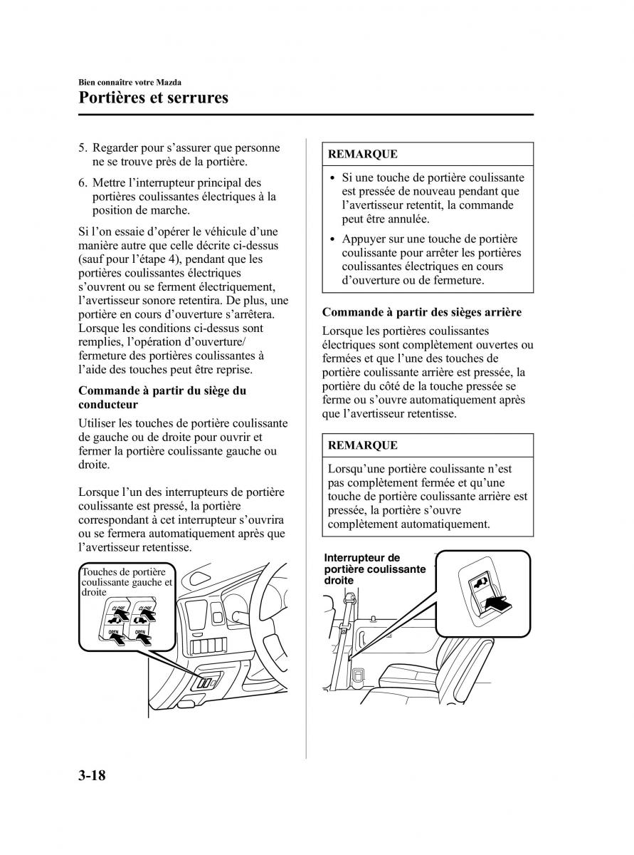 Mazda MPV II 2 LW manuel du proprietaire / page 112