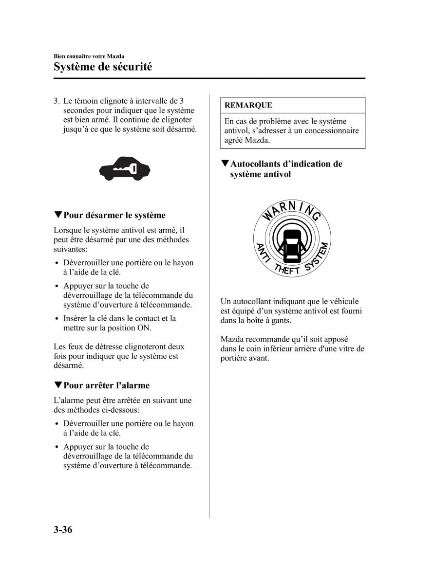 Mazda MPV II 2 LW manuel du proprietaire / page 130