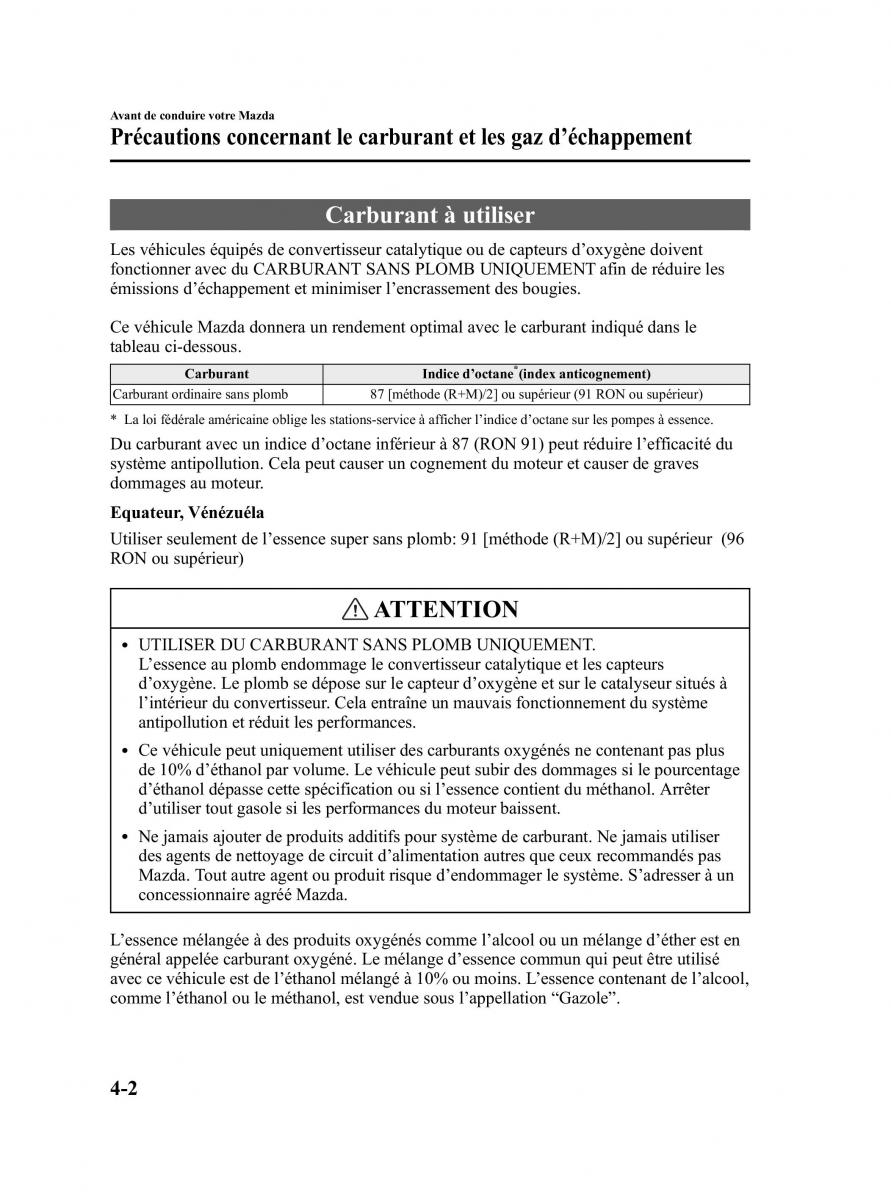 Mazda MPV II 2 LW manuel du proprietaire / page 136