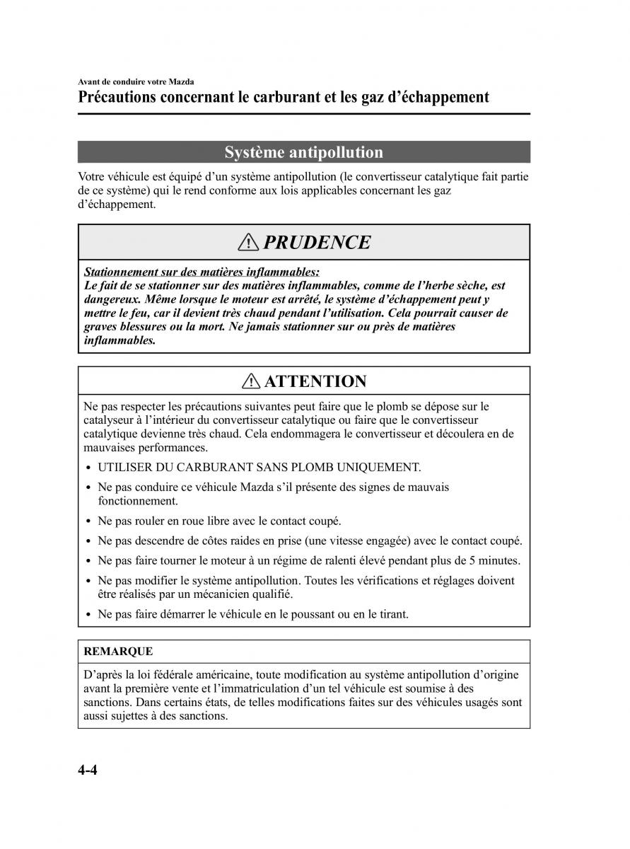 Mazda MPV II 2 LW manuel du proprietaire / page 138