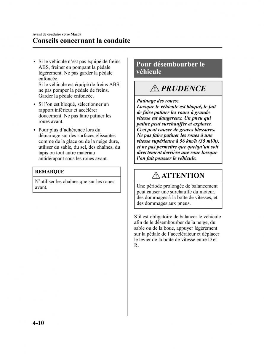 Mazda MPV II 2 LW manuel du proprietaire / page 144