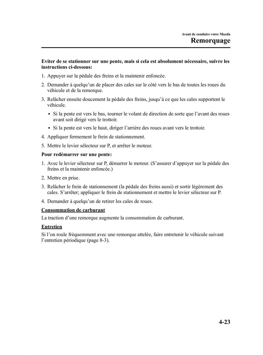 Mazda MPV II 2 LW manuel du proprietaire / page 157