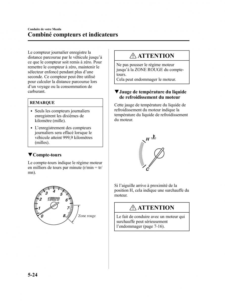 Mazda MPV II 2 LW manuel du proprietaire / page 182