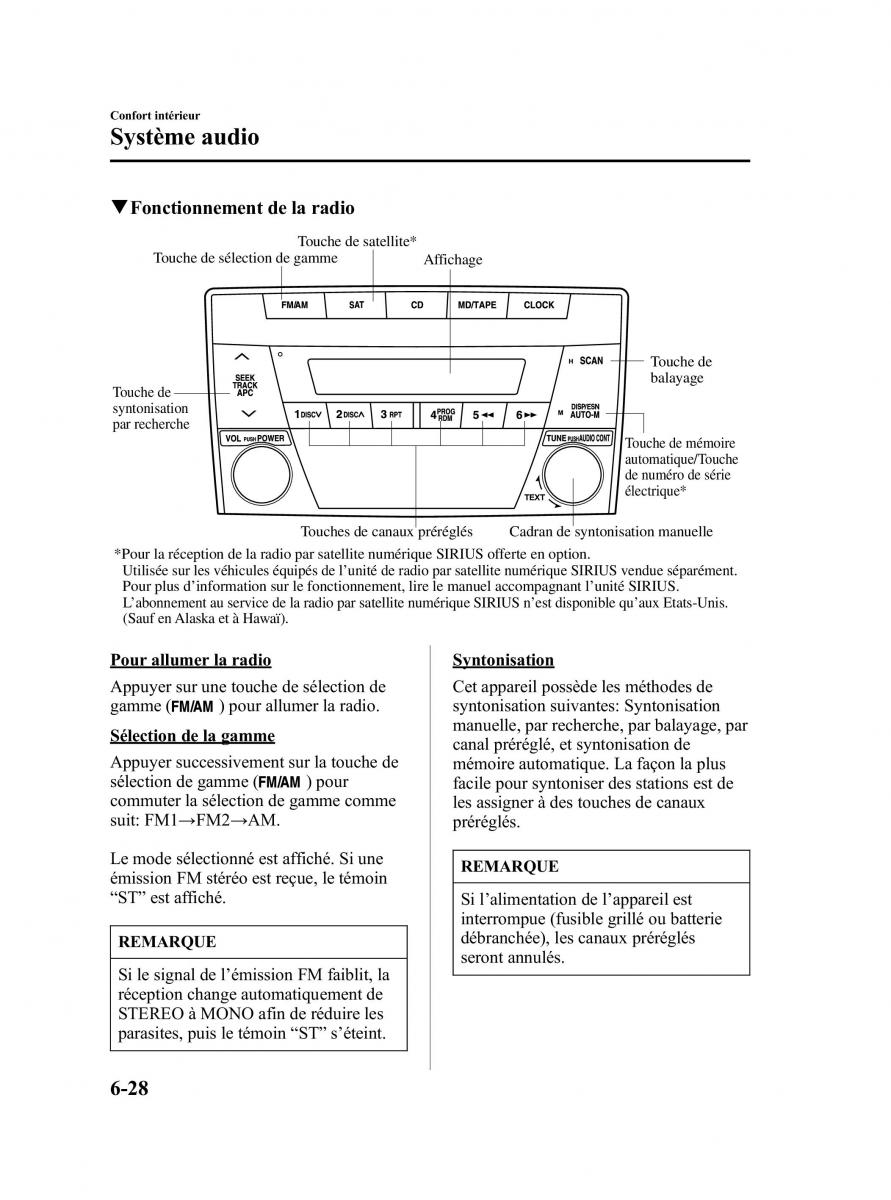 Mazda MPV II 2 LW manuel du proprietaire / page 228