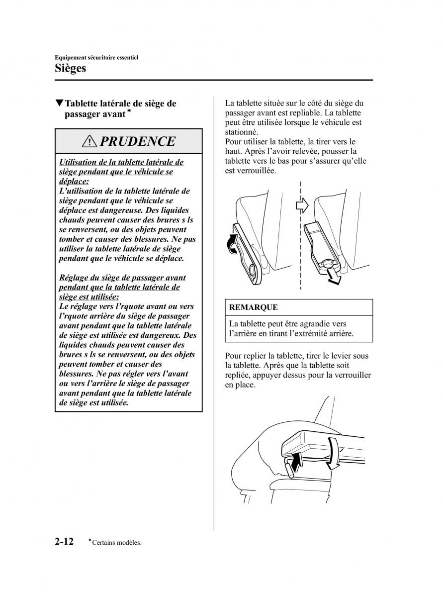 Mazda MPV II 2 LW manuel du proprietaire / page 24