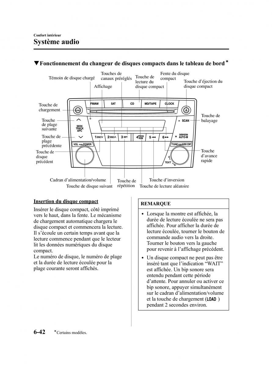 Mazda MPV II 2 LW manuel du proprietaire / page 242