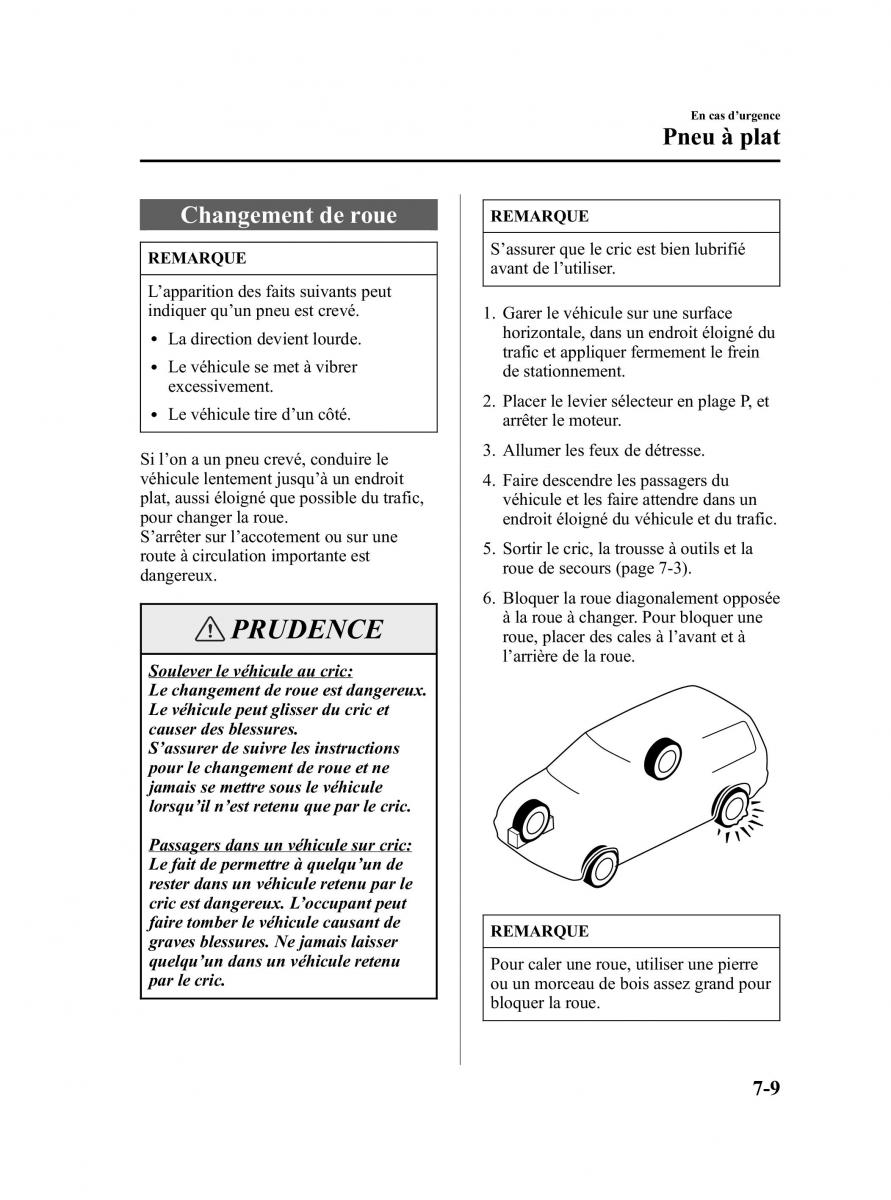 Mazda MPV II 2 LW manuel du proprietaire / page 271