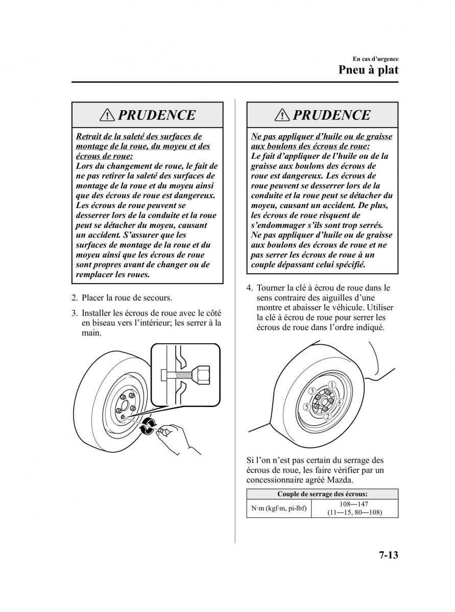 Mazda MPV II 2 LW manuel du proprietaire / page 275