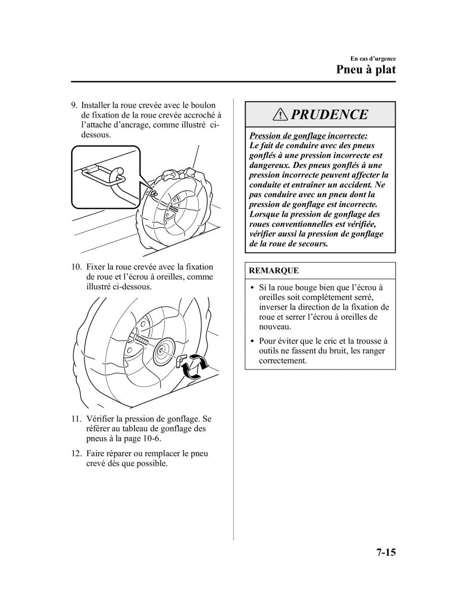 Mazda MPV II 2 LW manuel du proprietaire / page 277