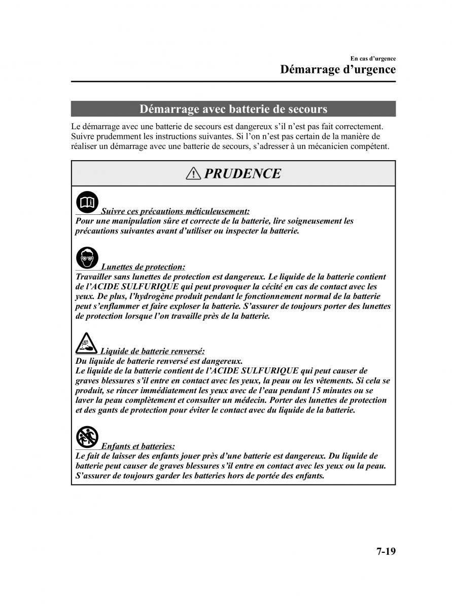 Mazda MPV II 2 LW manuel du proprietaire / page 281