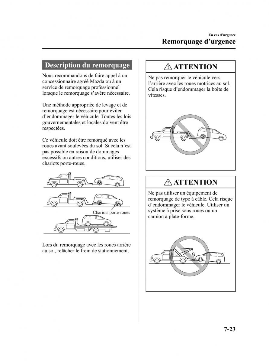 Mazda MPV II 2 LW manuel du proprietaire / page 285