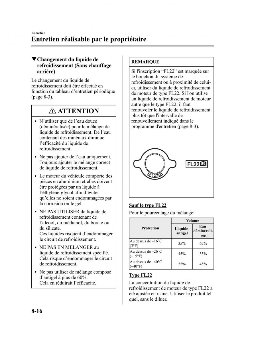 Mazda MPV II 2 LW manuel du proprietaire / page 302