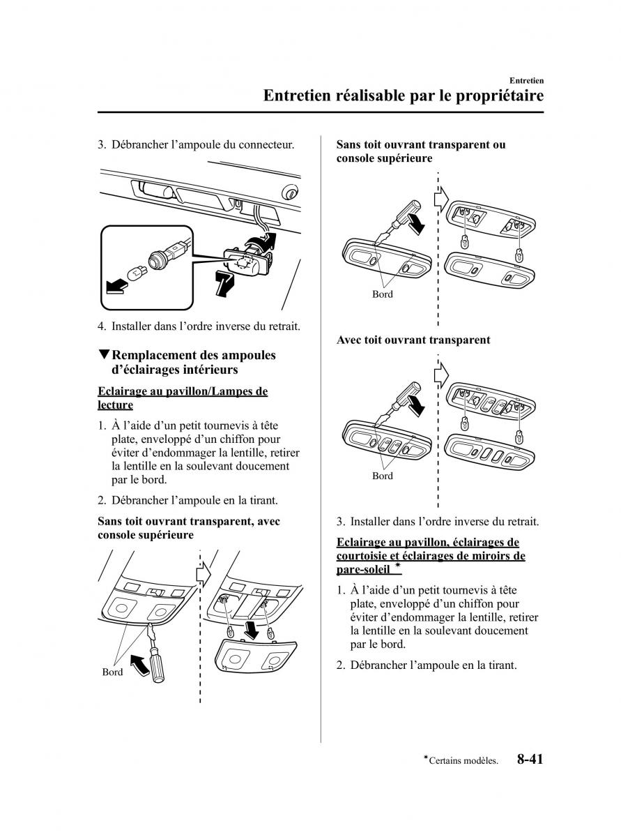 Mazda MPV II 2 LW manuel du proprietaire / page 327