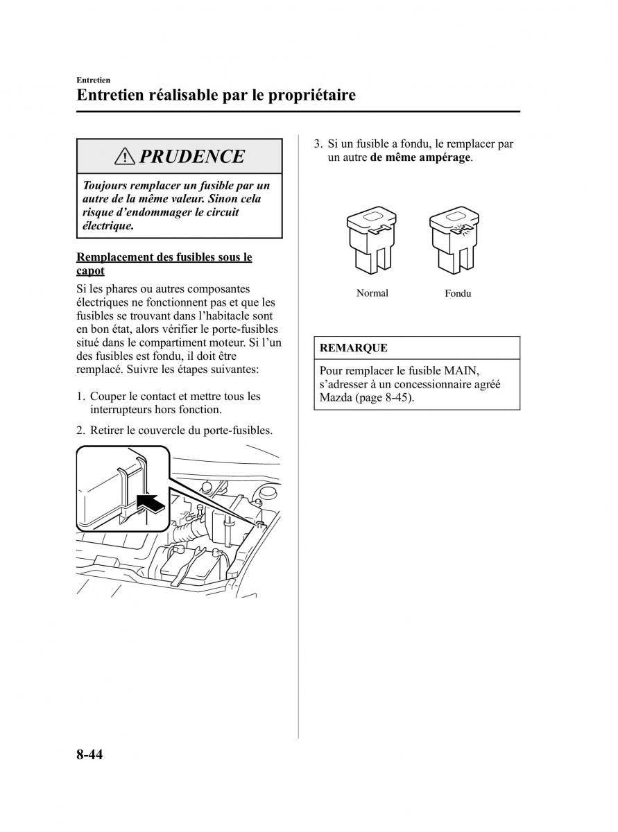 Mazda MPV II 2 LW manuel du proprietaire / page 330