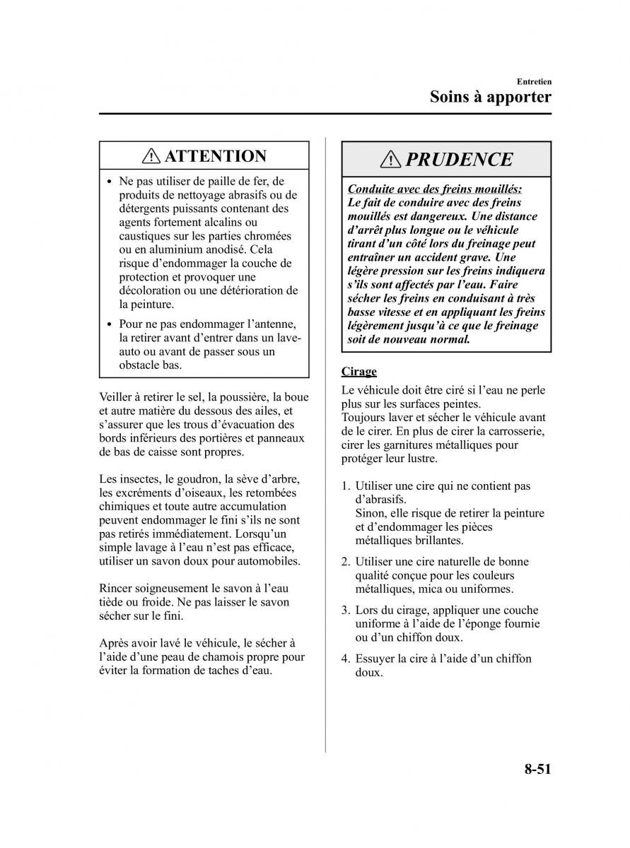 Mazda MPV II 2 LW manuel du proprietaire / page 337