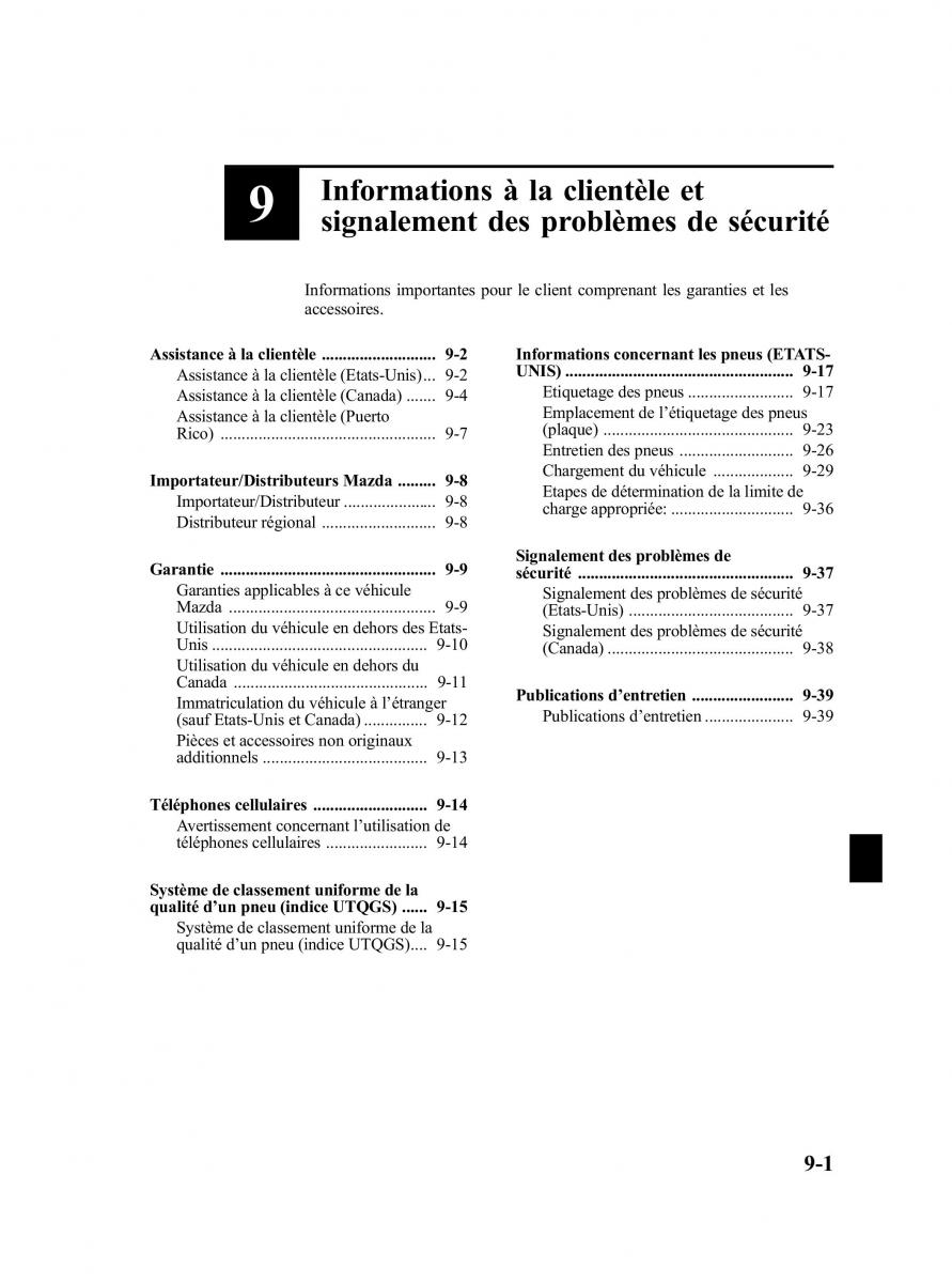 Mazda MPV II 2 LW manuel du proprietaire / page 343