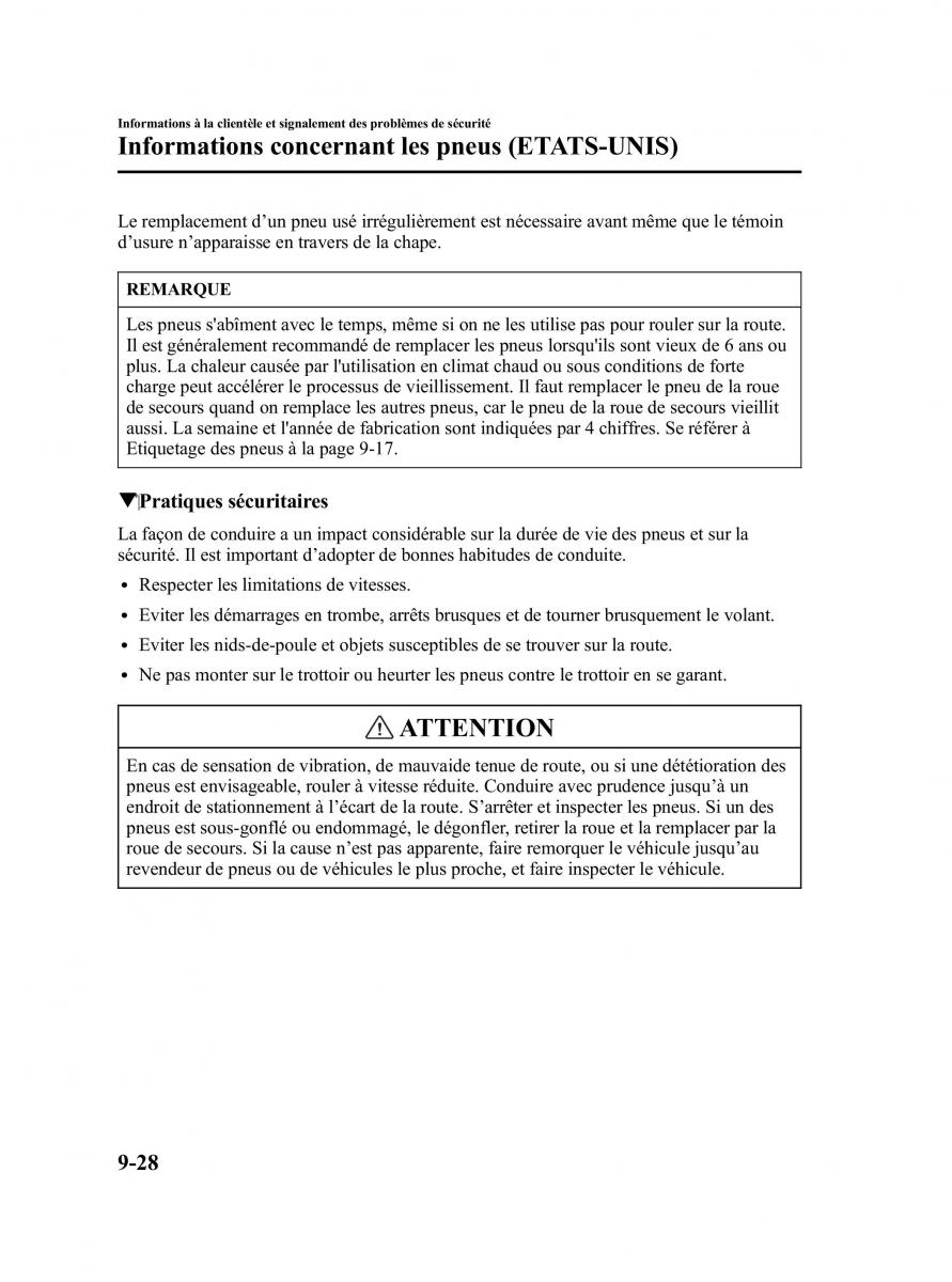 Mazda MPV II 2 LW manuel du proprietaire / page 370