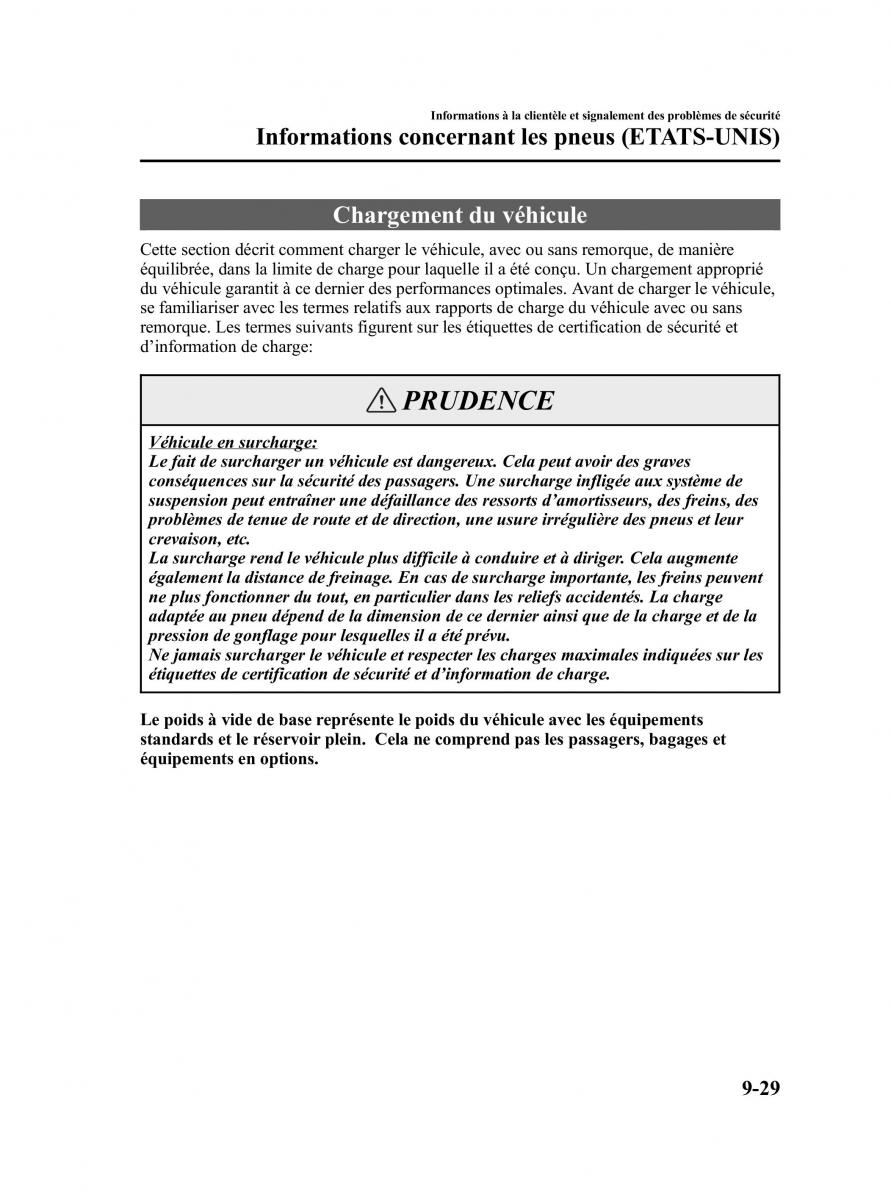 Mazda MPV II 2 LW manuel du proprietaire / page 371