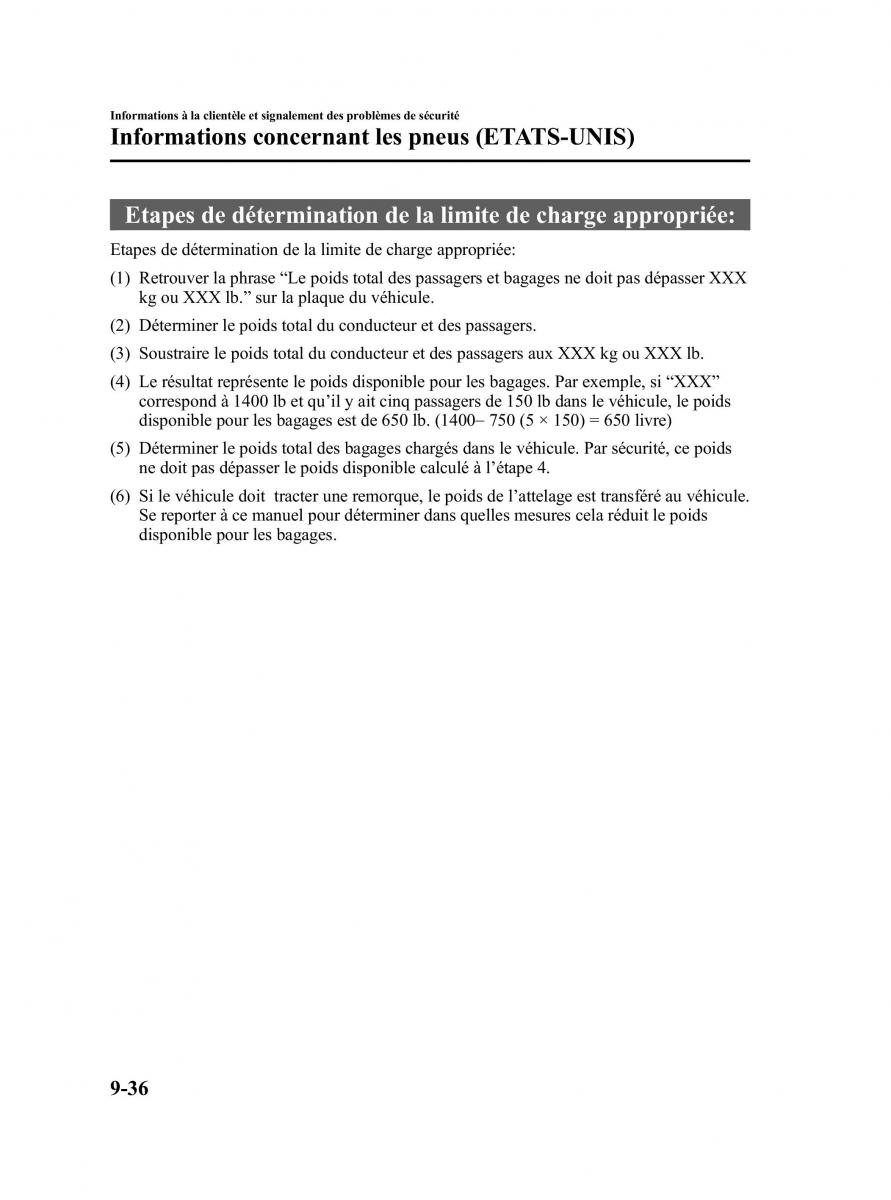 Mazda MPV II 2 LW manuel du proprietaire / page 378