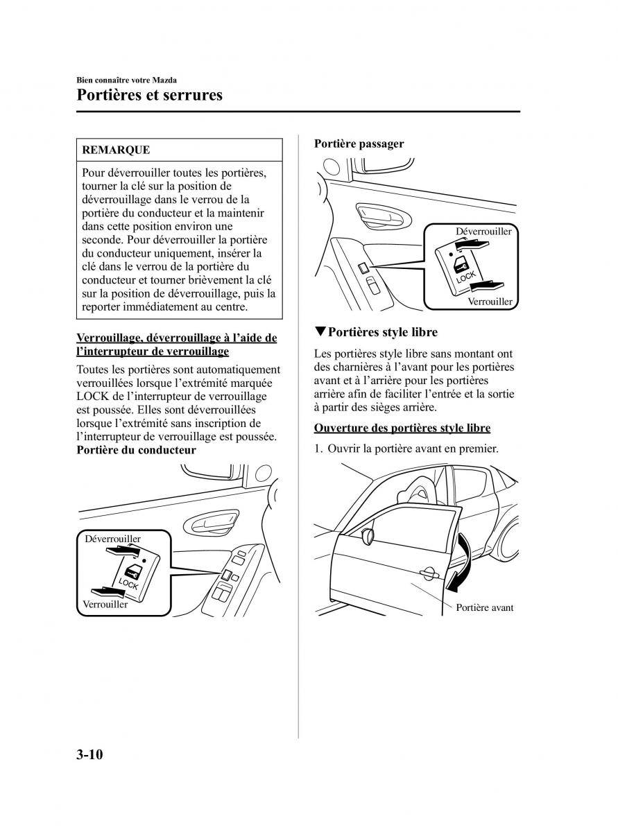 Mazda RX 8 manuel du proprietaire / page 66