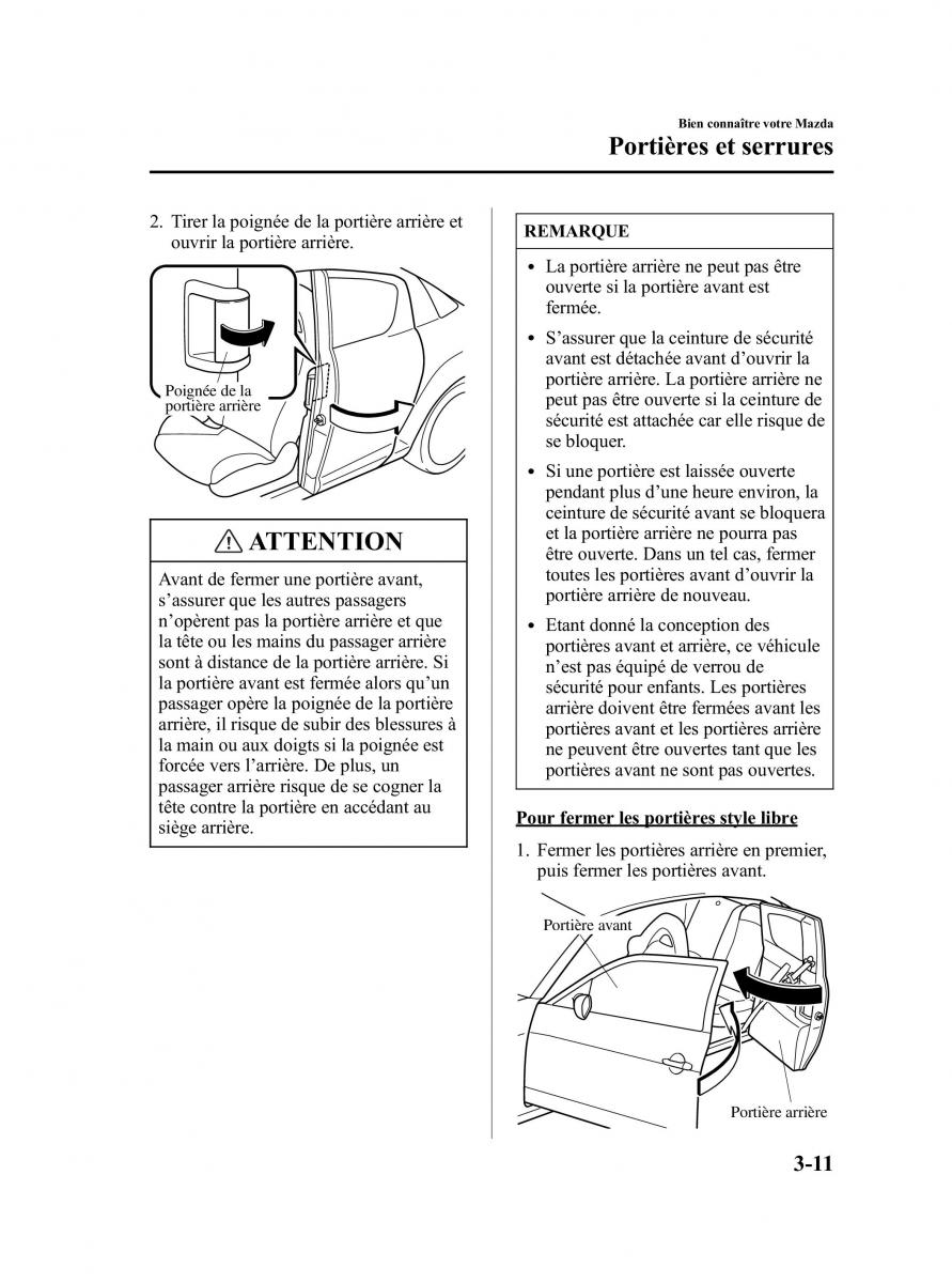 Mazda RX 8 manuel du proprietaire / page 67