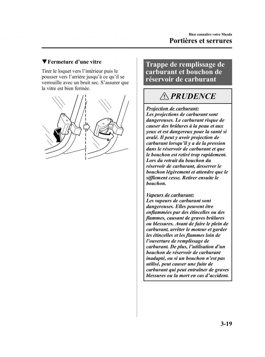 Mazda RX 8 manuel du proprietaire / page 75