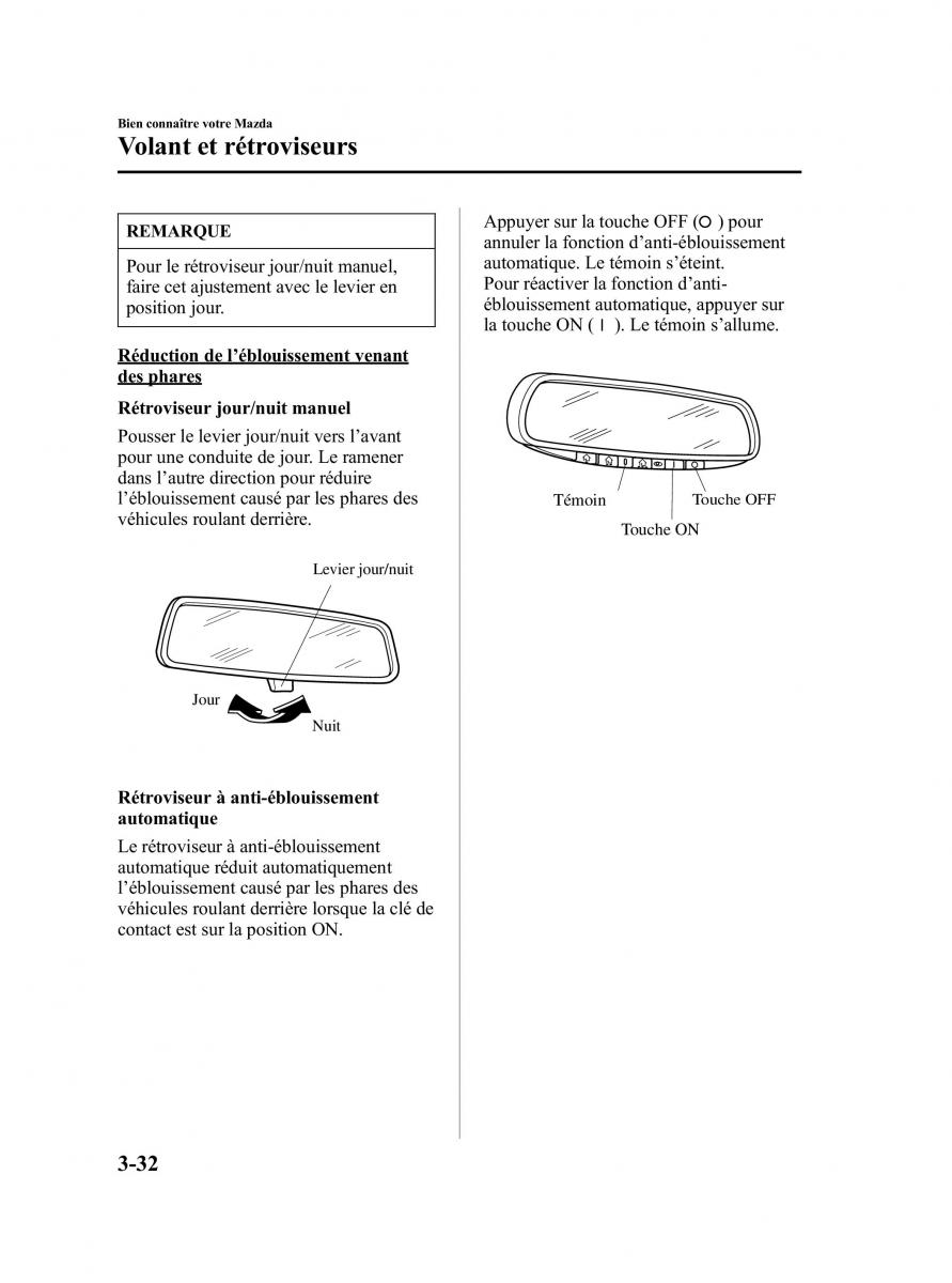 Mazda RX 8 manuel du proprietaire / page 88