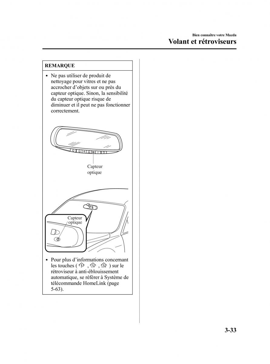 Mazda RX 8 manuel du proprietaire / page 89