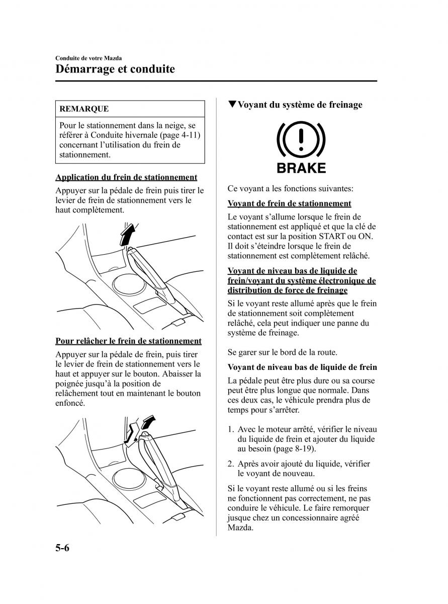 Mazda RX 8 manuel du proprietaire / page 112