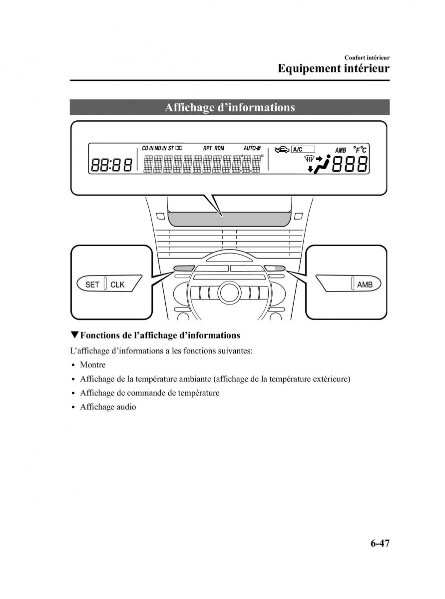 Mazda RX 8 manuel du proprietaire / page 219