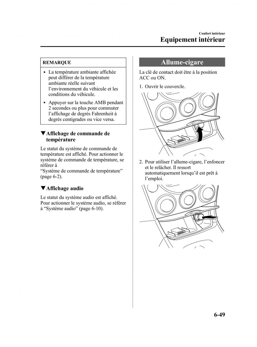 Mazda RX 8 manuel du proprietaire / page 221