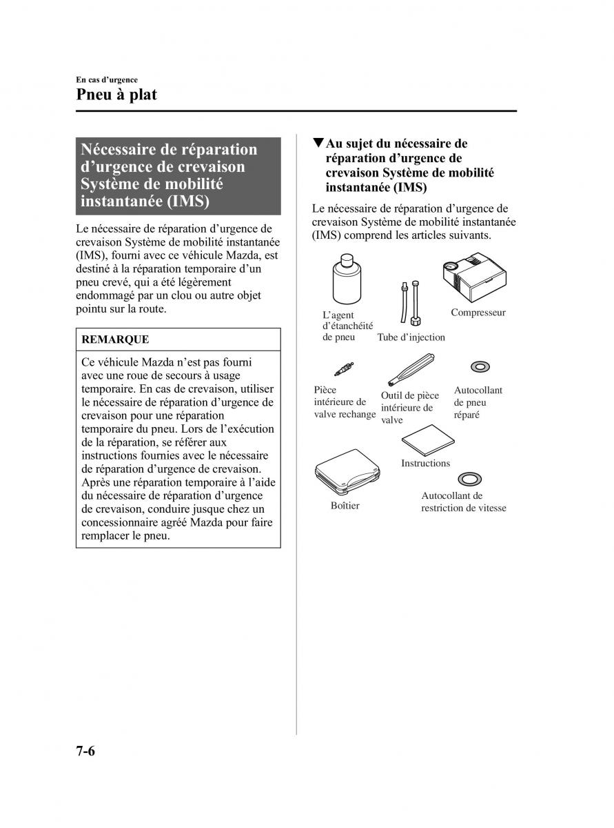 Mazda RX 8 manuel du proprietaire / page 234