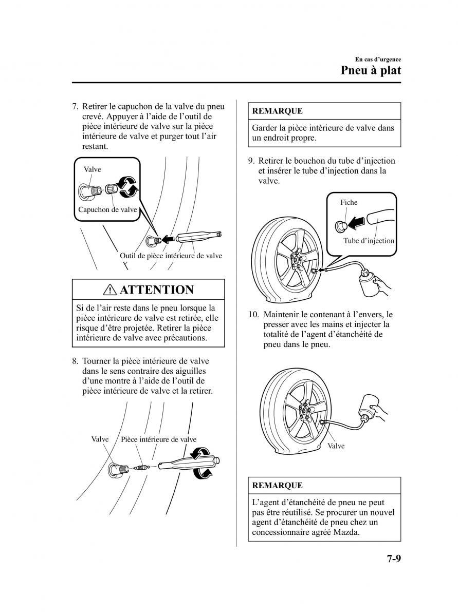 Mazda RX 8 manuel du proprietaire / page 237