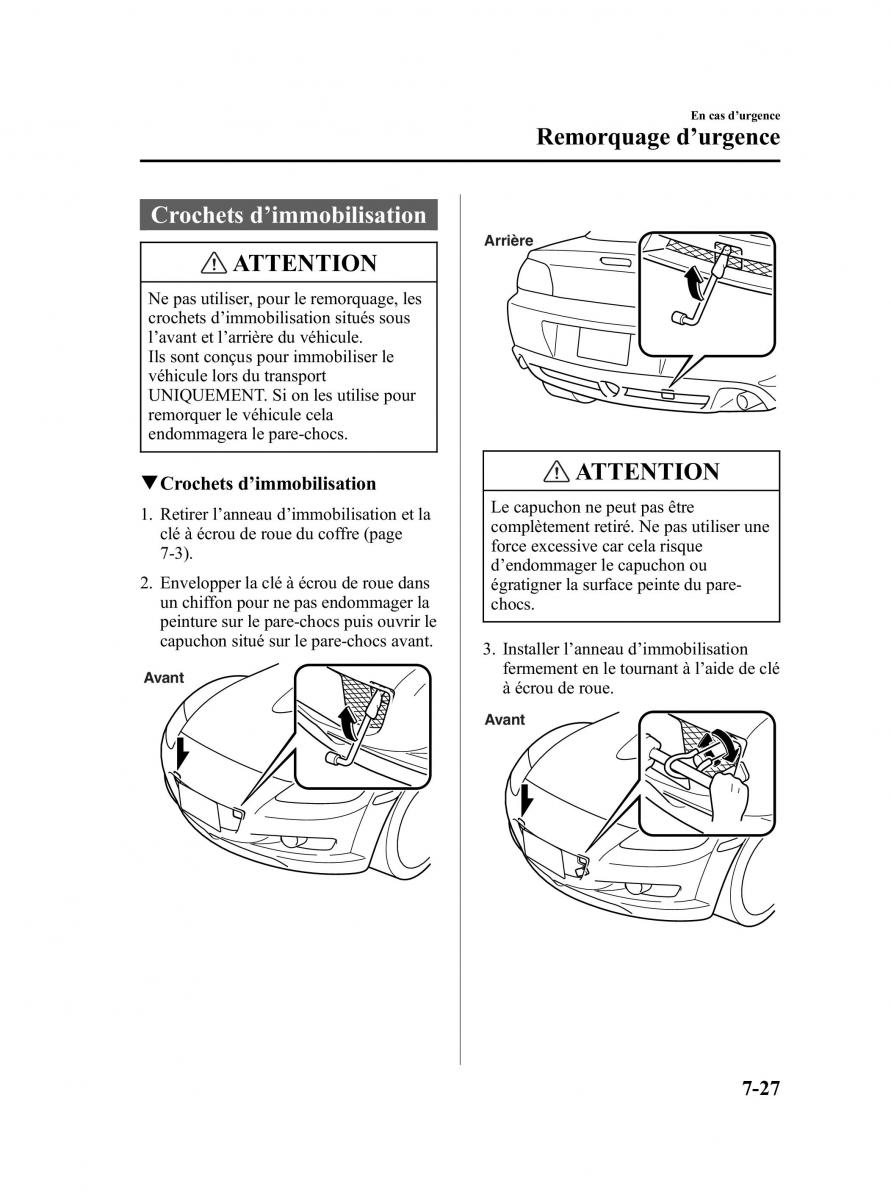 Mazda RX 8 manuel du proprietaire / page 255